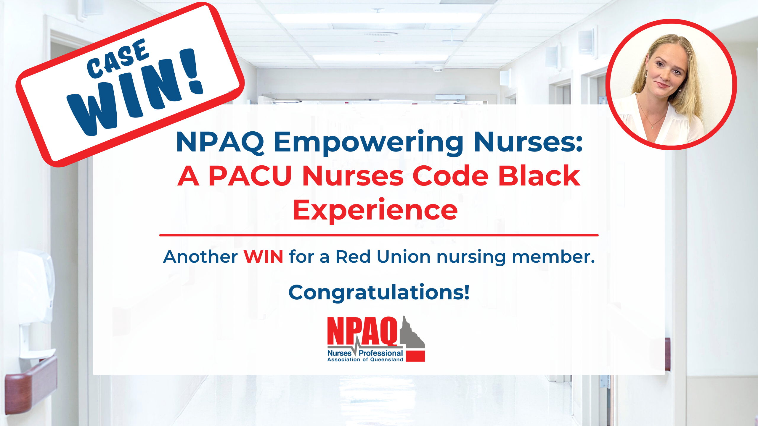 Case Win Code Black Nursing Union stands side by side with Nurses.